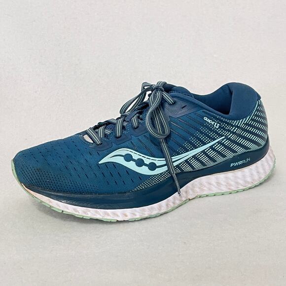 Saucony Shoes Women’s 7.5 WIDE Running Sneakers S10549-25 Guide 13 Blue Trainers - Picture 9 of 10